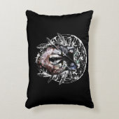 Waterverf Wolf Wild Spirit Animal Accent Kussen (Voorkant(Verticaal))
