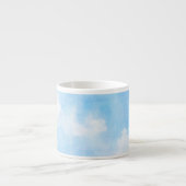 Waterverf wolken en achtergrond espresso kop (Voorkant)