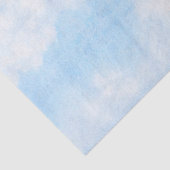 Waterverf wolken en achtergrond tissuepapier (Detail)