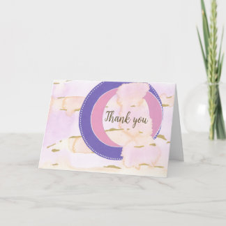 Waterverf wolken, je woorden. Met vriendelijke gro Kaart