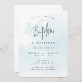 Waterverf wolkendoop kaart (Voorkant / Achterkant)