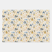 Waterverf Woodland Animals Pattern Inpakpapier Vel (Voorkant 3)