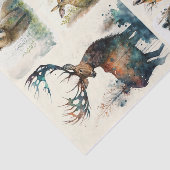 Waterverf Woodland Animals Tissuepapier (Detail)