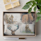 Waterverf Woodland Animals Tissuepapier (Geschenk)