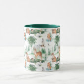 Waterverf Woodland Baby Animal Pattern Mok (Midden)