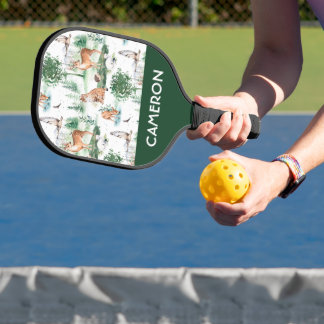 Waterverf Woodland Baby Animal Pattern Pickleball Paddle