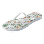 Waterverf Woodland Baby Animal Pattern Teenslippers (Schuin)