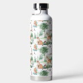 Waterverf Woodland Baby Animal Pattern Waterfles (Rechts)
