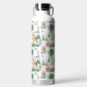 Waterverf Woodland Baby Animal Pattern Waterfles (Voorkant)