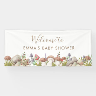 Waterverf Woodland Baby shower Spandoek