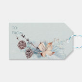 Waterverf Woodland Deer Cadeaulabel (Voorkant (Horizontaal))