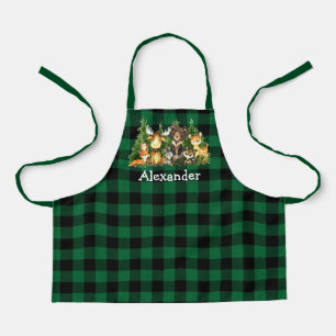 Waterverf Woodland Forest Animals Pset Green Schort
