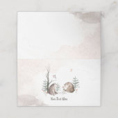 Waterverf Woodland Forest Baby shower (Buitenkant ongevouwen)