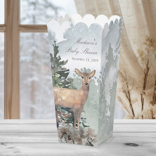 Waterverf Woodland Forest Doe Baby shower Bedankdoosjes