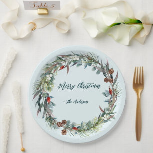 Waterverf Woodland Forest krans papier Bord