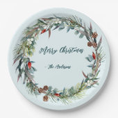 Waterverf Woodland Forest krans papier Bord (Voorkant)