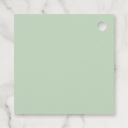 Waterverf Woodland Pines bruiloft Bedankjes Labels (Achterkant)