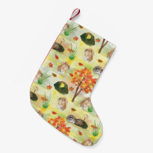 Waterverf Woodland Rabbit, Hedegel Kleine Kerstsok