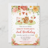 Waterverf Woodland Squirrel Kids Verjaardag Kaart (Voorkant)