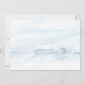 Waterverf Woodland Wedding Invitation Kaart (Achterkant)