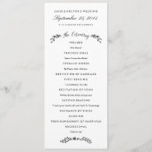 Waterverf Woodland Wedding Program - Bijgewerkt Programma (Voorkant)