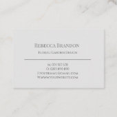 Waterverf Wreath Floral Visitekaartje (Achterkant)