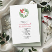 Waterverf Wreator en Gold Cross Baptisme Kaart