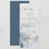 Waterverf wurgen Weddenemenkaart Menu (Voorkant / Achterkant)