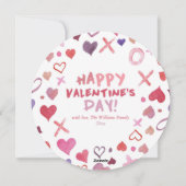 WATERVERF XOXO VALENTIJNSDAG KAARTEN (Achterkant)