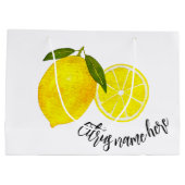Waterverf Yellow Lemon Groot Cadeauzakje (Achterkant)