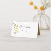 Waterverf Yellow Rose Bouquet (Achterkant)