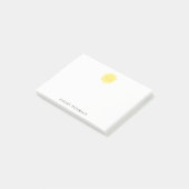 Waterverf Yellow Sunshine gepersonaliseerd Post-it® Notes (Schuin)