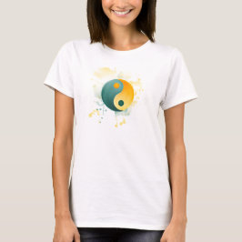 Waterverf Yin Yang T-shirt