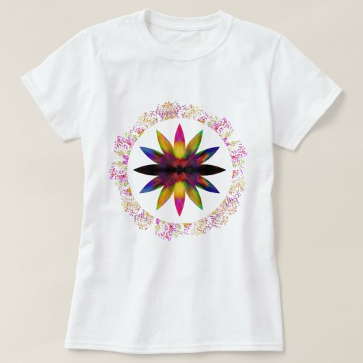 Waterverf Yoga Lotus Meditation Holistic T-shirt (Design voorkant)
