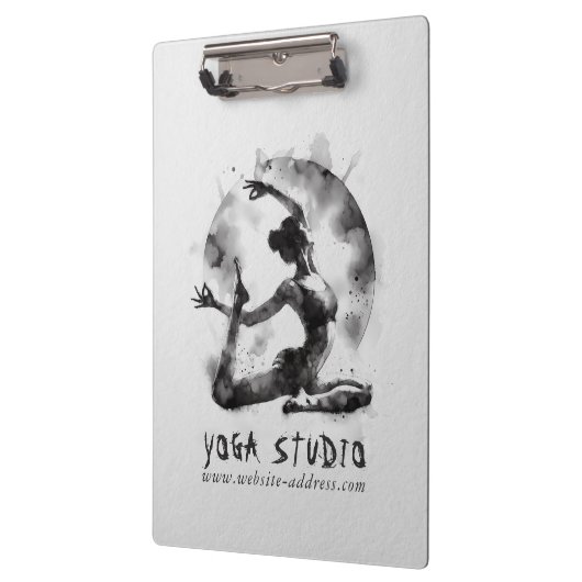 Waterverf Yoga Reiki One-Legged King Pigeon Pose Klembord (Links)