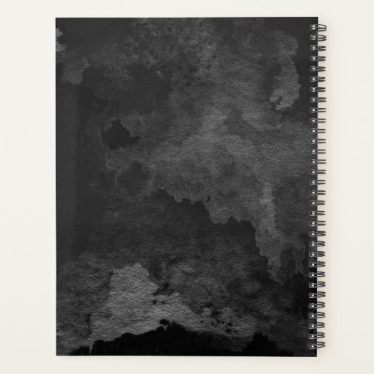 Waterverf Yoga Reiki One-Legged King Pigeon Pose Planner (Achterkant)