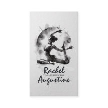 Waterverf Yoga Reiki One-Legged King Pigeon Pose