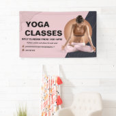 Waterverf Yoga studio Mediation instructeur healer Spandoek (Insitu)
