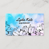 Waterverf Yoga Visitekaartje (Voorkant)