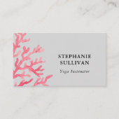 Waterverf yogaleraar visitekaartje (Voorkant)
