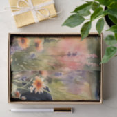 Waterverf Yorkshire Terrier in bloemendecoupage Tissuepapier (Geschenk)