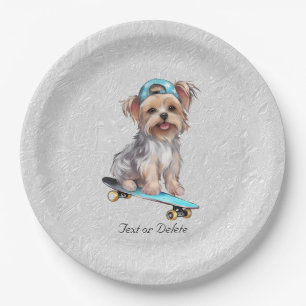 Waterverf Yorkshire Terrier Papier Bord