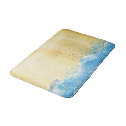 Waterverf Zand en waterbad Bath Mat (Gekanteld)