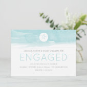 Waterverf zanddollar kaart (Staand voorkant)