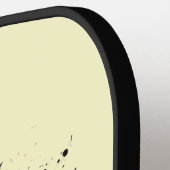 Waterverf zebra hoofddecoratie pickleball paddle (Links Detail)