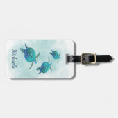 Waterverf Zee Bagagelabel (Voorkant horizontaal)