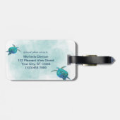 Waterverf Zee Bagagelabel (Achterkant horizontaal)