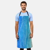 Waterverf zee en strand uitzicht. schort (Gedragen)