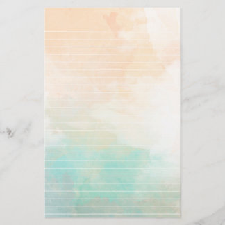 Waterverf Zee en zand gelinkt papier