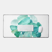 Waterverf Zee Glass Bureaumat (Keyboard & Muis)